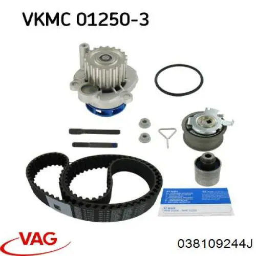 Rodillo intermedio de correa dentada Seat Ibiza 4 6J5, 6P1