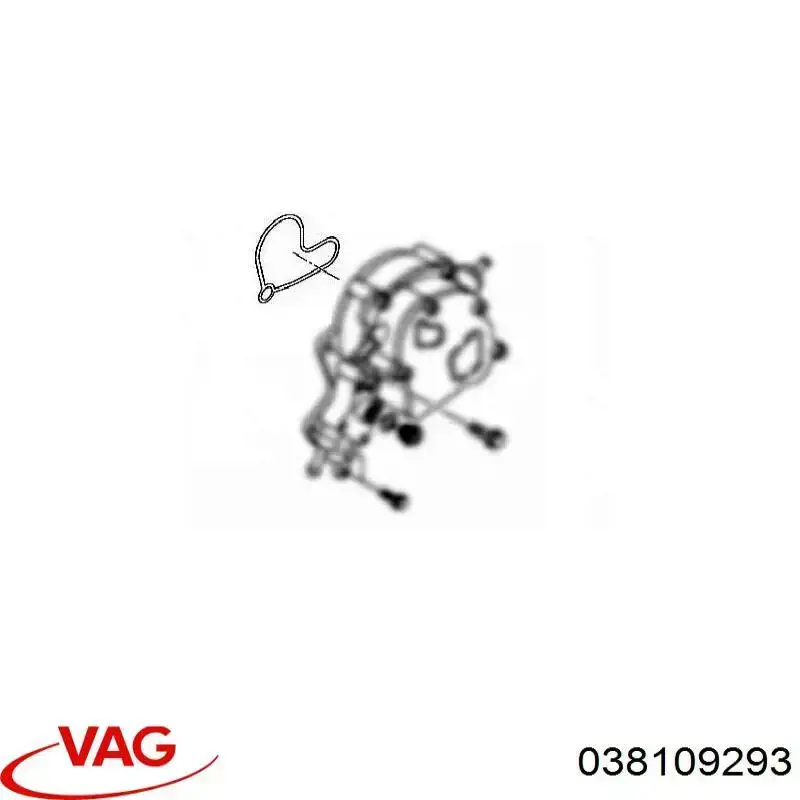 Junta de la bomba tándem VAG 038109293