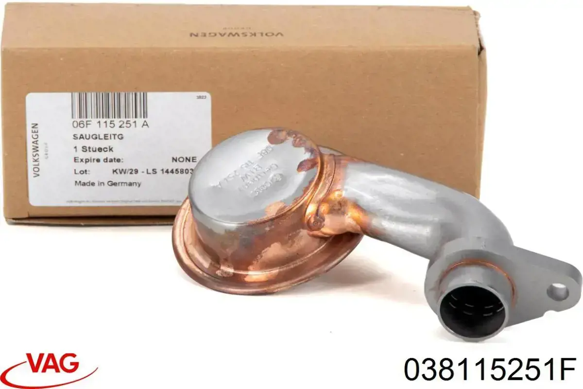 Tubo de aspiracion de bomba de aceite VAG 038115251F precio, desde 26,41 EUR