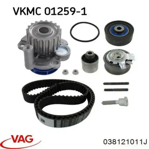 038121011J VAG Bomba refrigerante coche