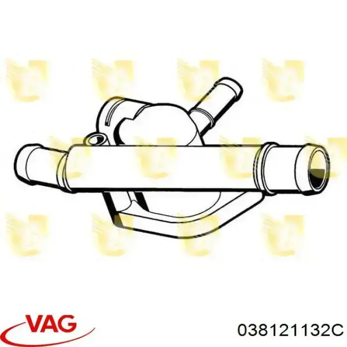 Brida del sistema de refrigeración (triple unión) 038121132C VAG