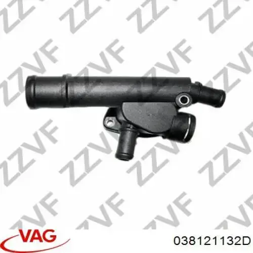 Brida del sistema de refrigeración (triple unión) 038121132D VAG