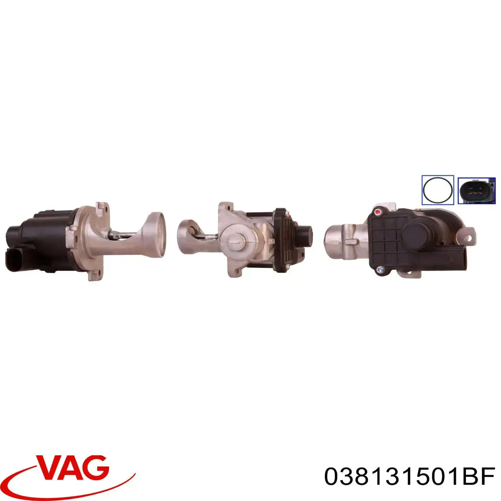 Válvula EGR 038131501BF VAG