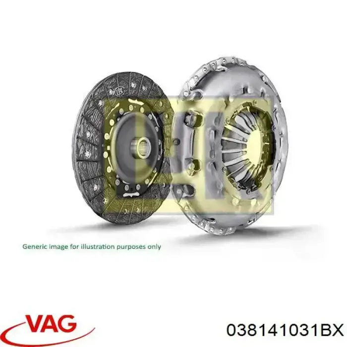 Disco de embrague VAG 038141031BX precio, desde 37,98 EUR