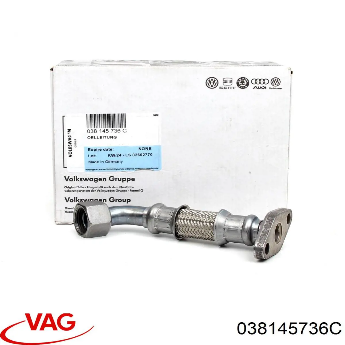Tubo de drenaje de aceite de turbocompresor Ajusa OPR00003