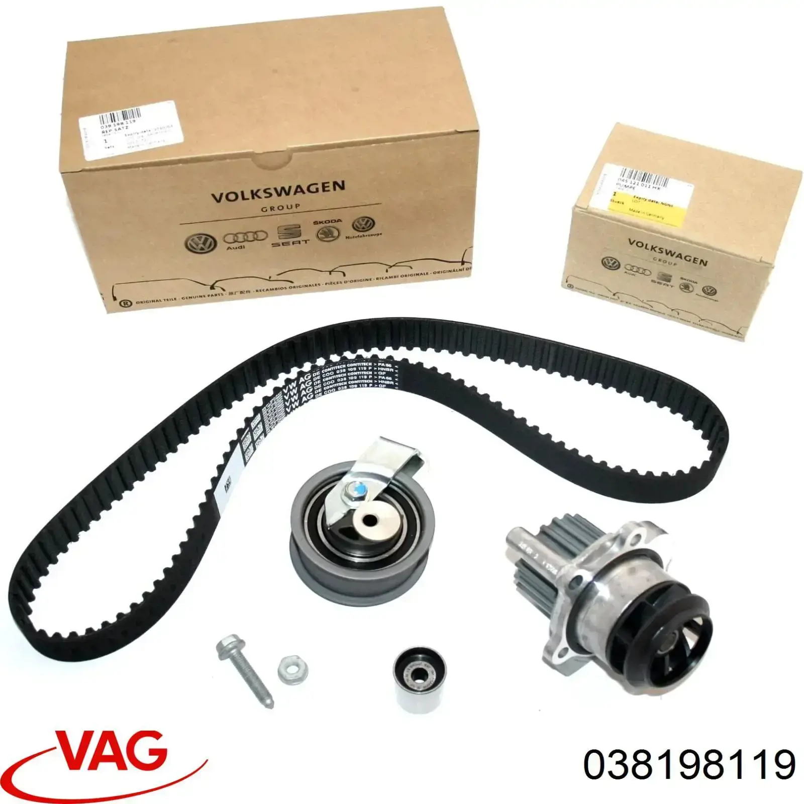 038198119 VAG Kit correa de distribución