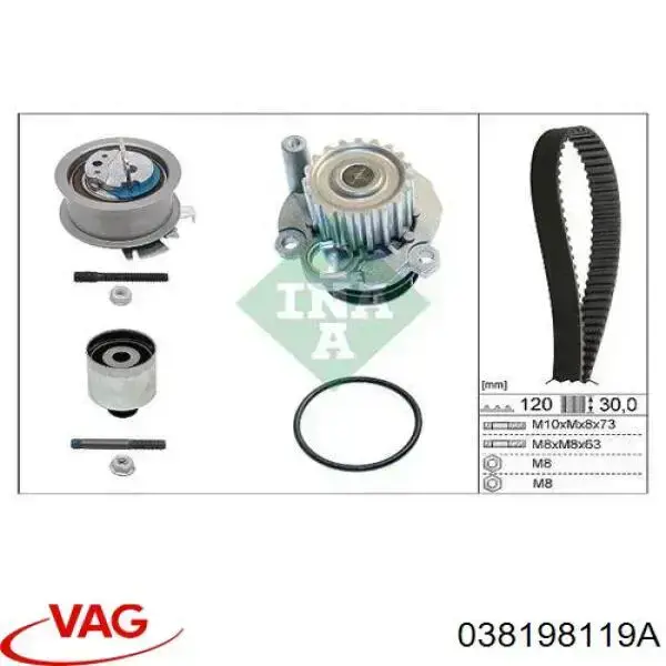 038198119A VAG Kit correa de distribución