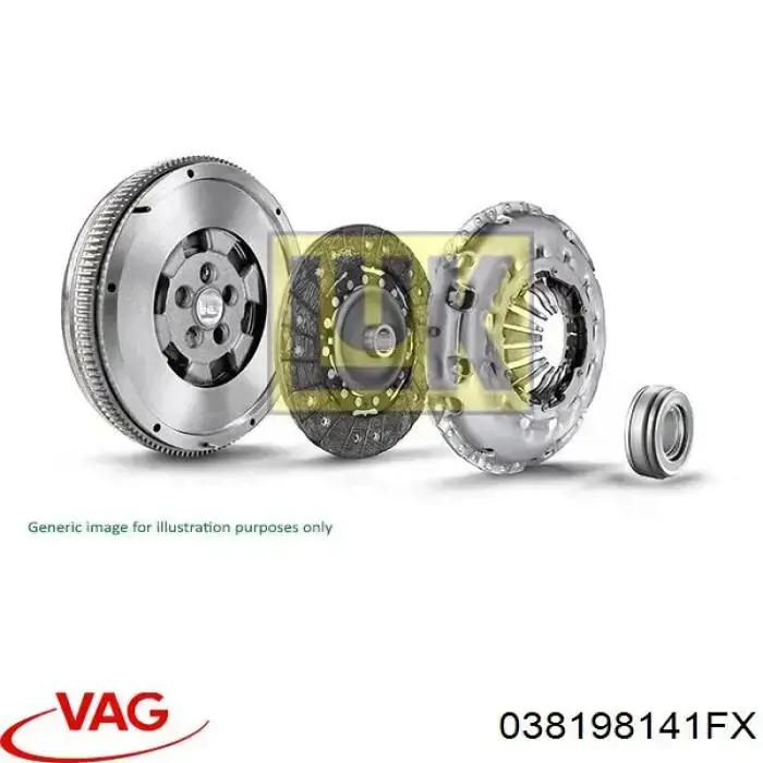 Mecanismo de embrague VAG 038198141FX precio, desde 124,71 EUR