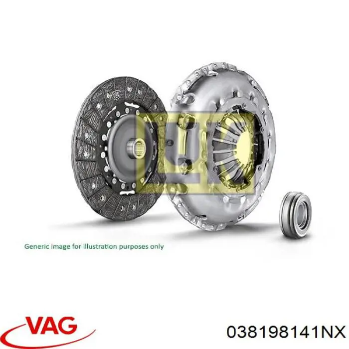 038198141NV VAG kit de embrague (3 partes)