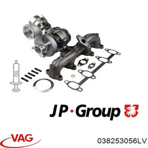 038253056LV VAG turbocompresor