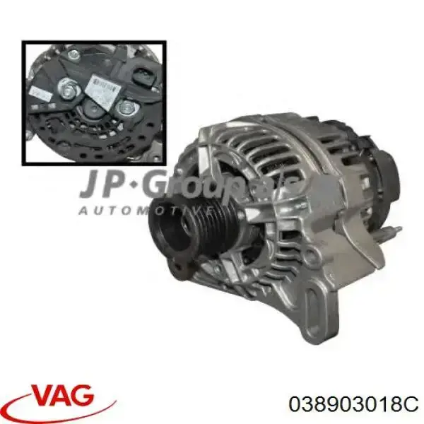 Alternador del motor VAG 038903018C precio, desde 175,27 EUR