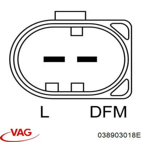 038903018E VAG Alternador de coche