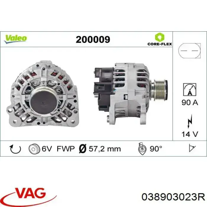 Comprar 038903023R VAG Dynamo