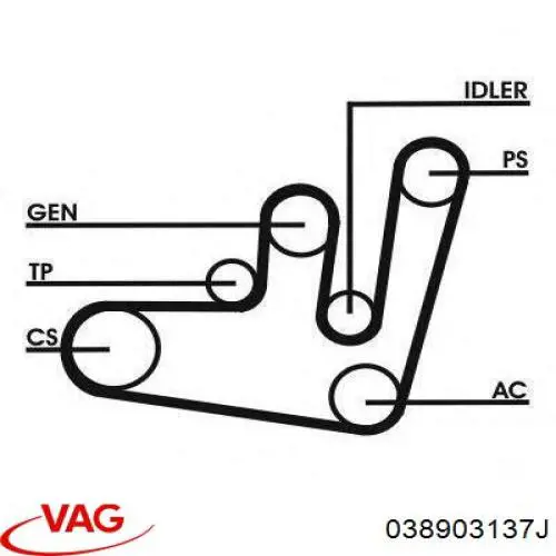 038903137J VAG Correa poly v