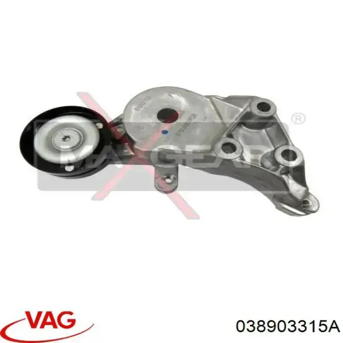 Tensor de la correa trapecial poli v VAG 038903315A