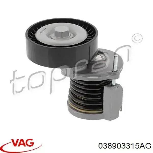 Tensor de la correa trapecial poli v VAG 038903315AG