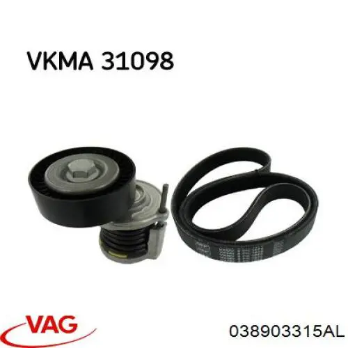 038903315AL VAG Tensor de correa de alternador