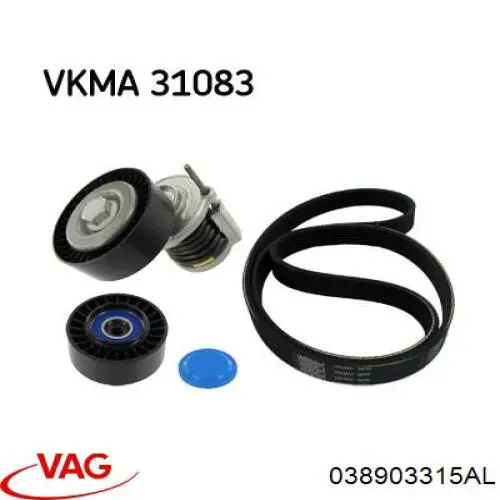 Tensor de la correa trapecial VAG 038903315AL precio, desde 32,02 EUR
