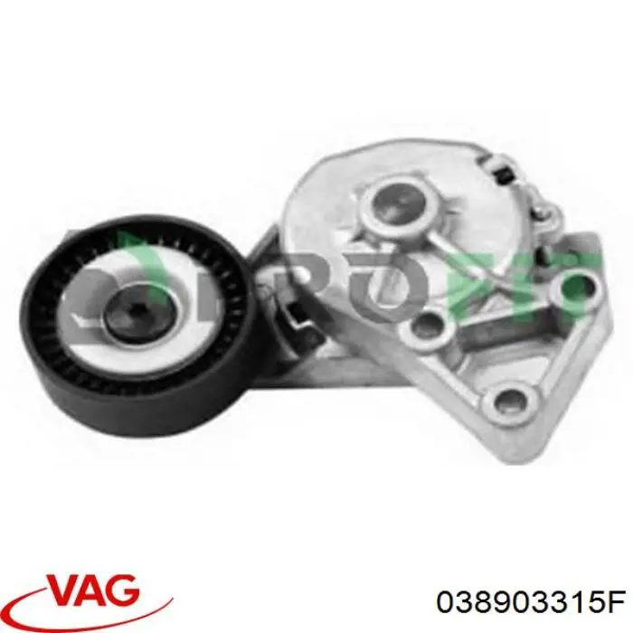 Tensor de la correa trapecial poli v VAG 038903315F