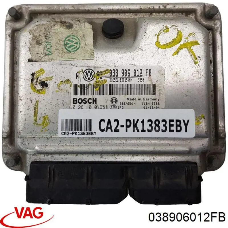 038906012FB VAG Centralina Del Motor