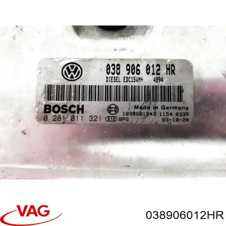 Unidad de control del motor  VAG 038906012HR precio, desde 68,24 EUR