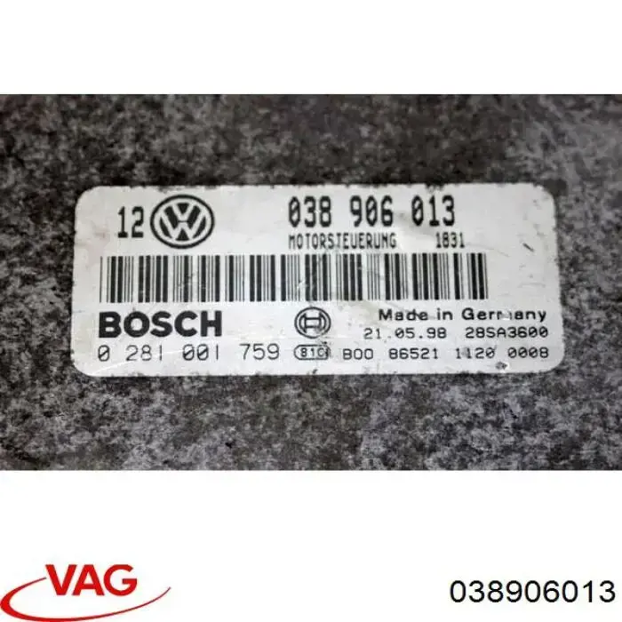 Unidad de control del motor  VAG 038906013 precio, desde 72,60 EUR