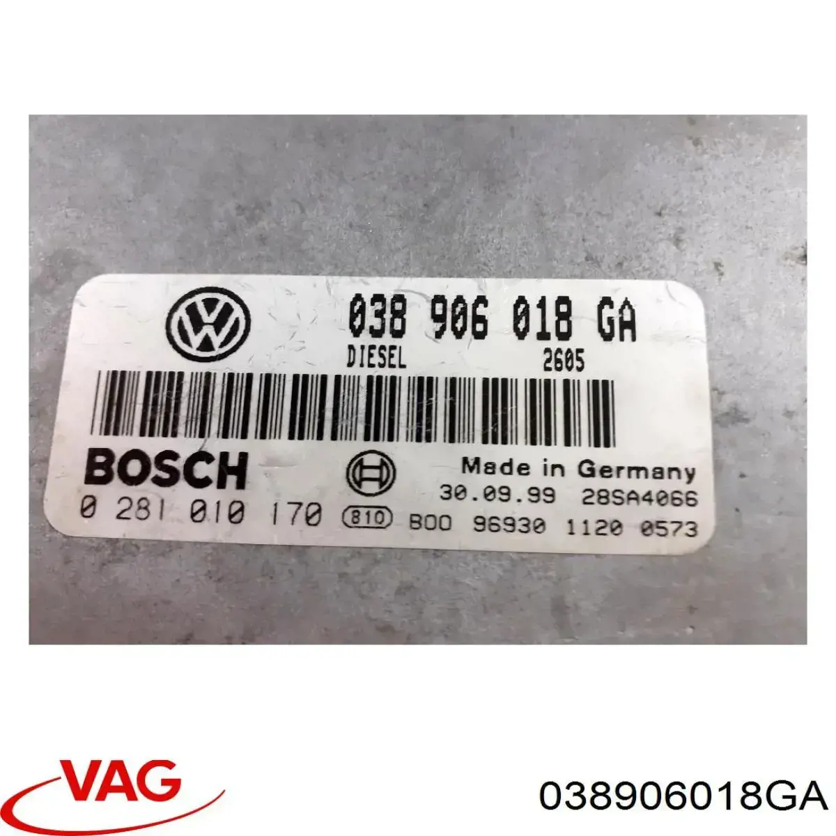 Unidad de control del motor  VAG 038906018GA precio, desde 110,35 EUR