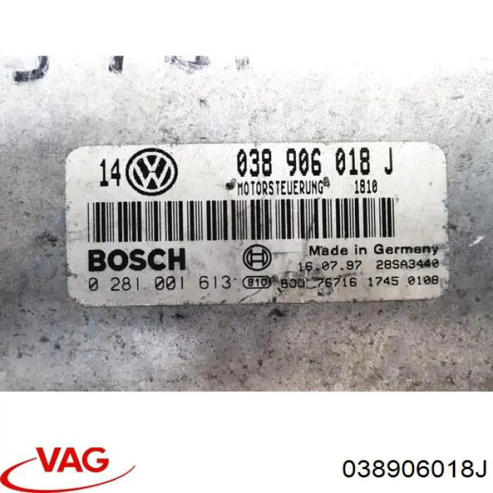 Módulo de control del motor VAG 038906018J