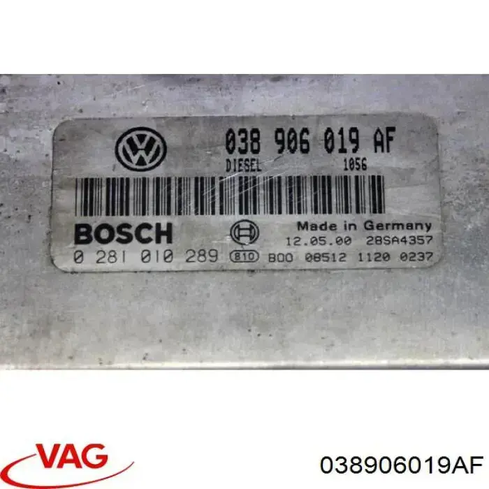 Módulo de control del motor VAG 038906019AF