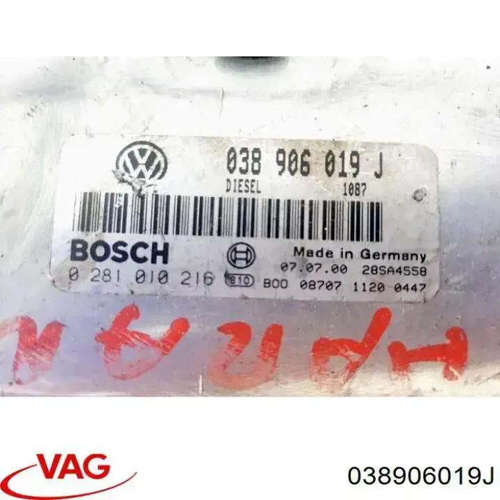 038906019J VAG Centralina Del Motor