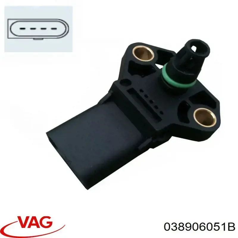 Comprar 038906051B VAG Sensor de presión de sobrealimentación