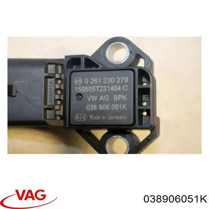 Sensor de presión de sobrealimentación 038906051K VAG