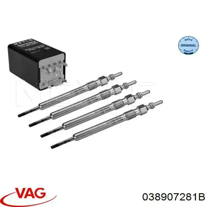 Relé de precalentamiento 038907281B VAG