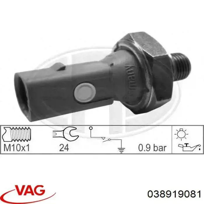 Sensor de presión de aceite 038919081 VAG