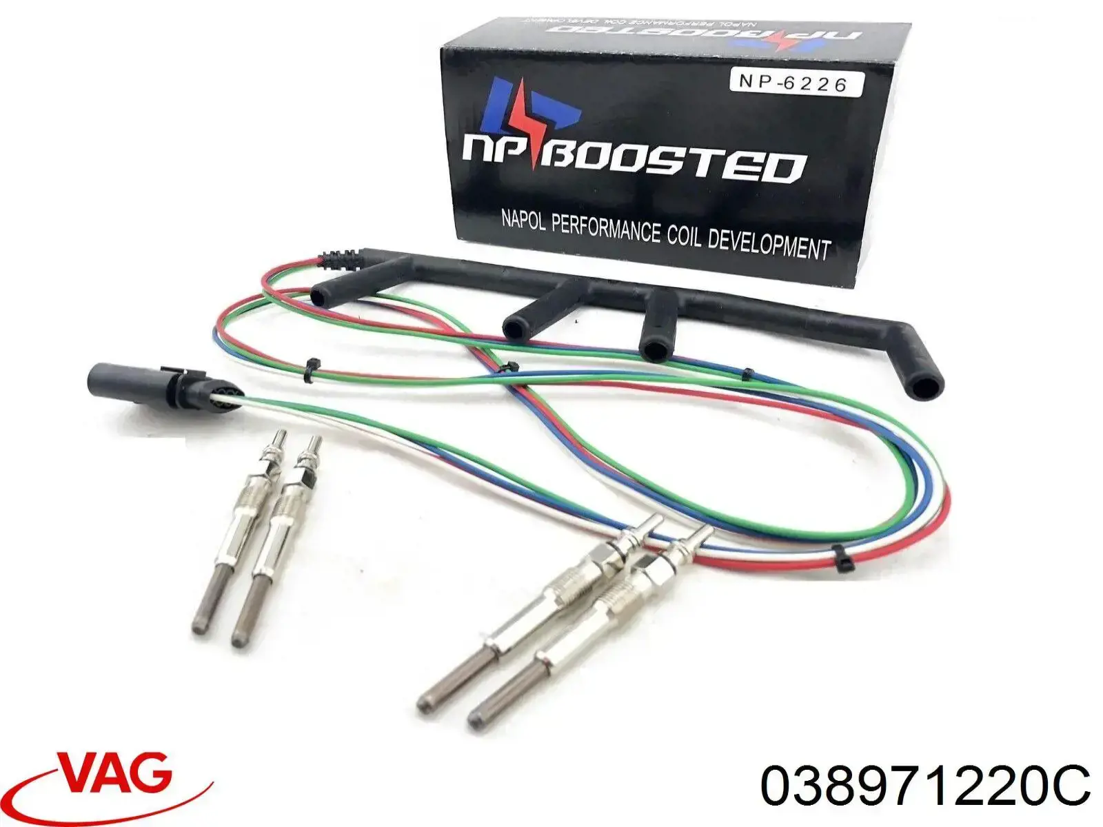 Comprar 038971220C VAG Cable de bujías de precalentamiento