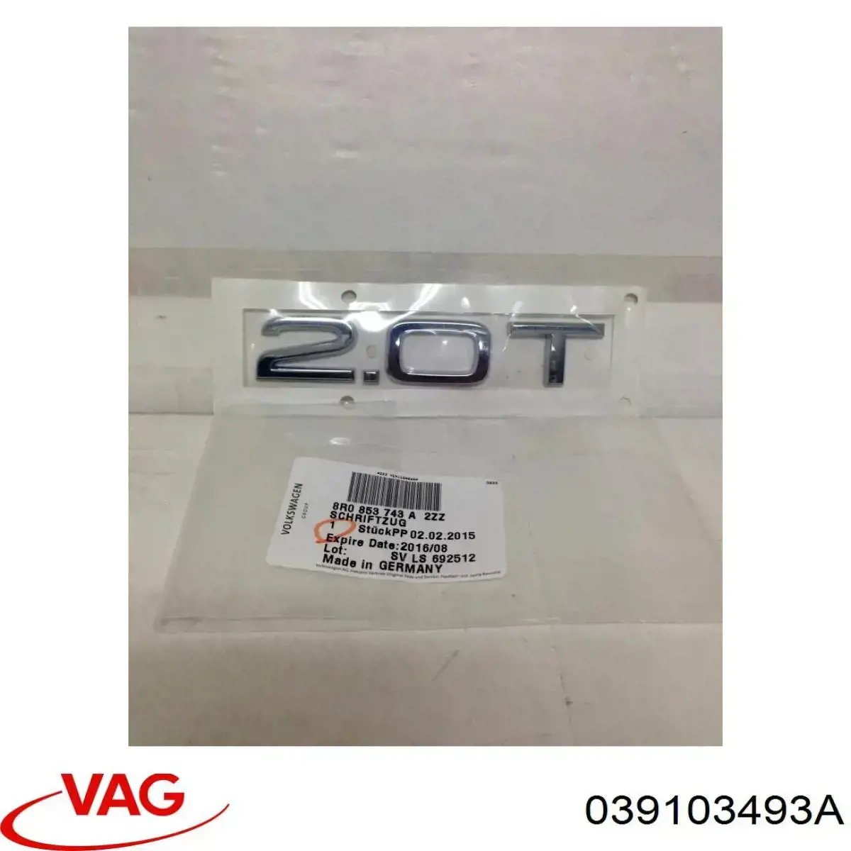  VAG 039103493A precio, desde  EUR