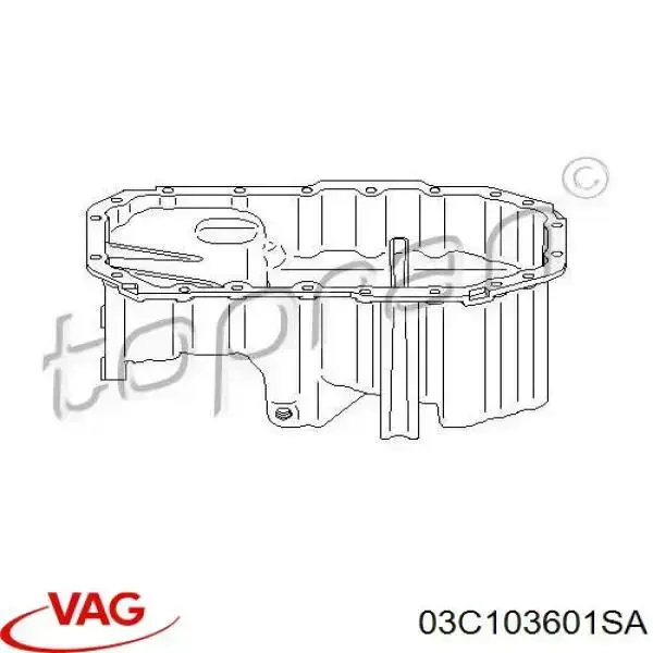 Comprar 03C103601SA VAG Cárter de aceite del motor