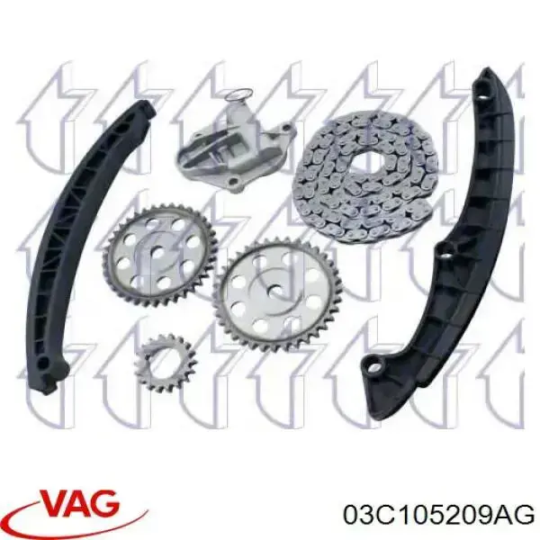Piñón del cigüeñal VAG 03C105209AG precio, desde 30,84 EUR