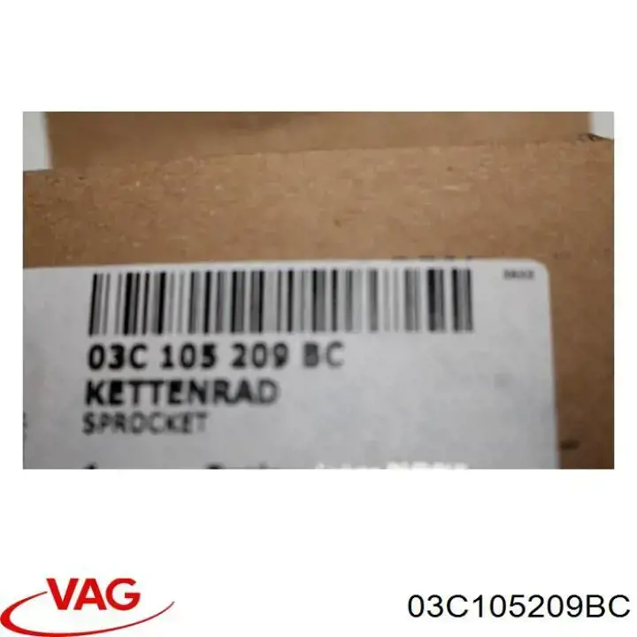 Piñón del cigüeñal VAG 03C105209BC precio, desde 29,61 EUR
