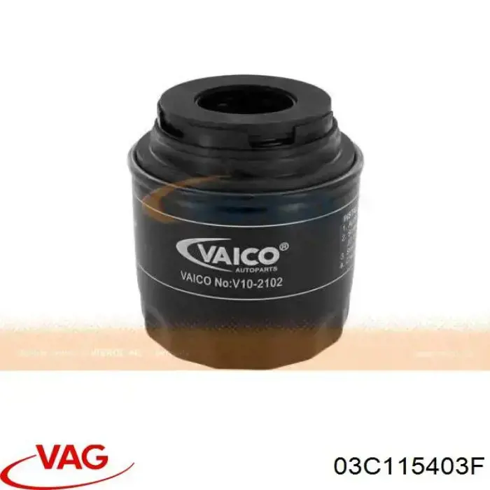 Tapa del filtro de aceite VAG 03C115403F