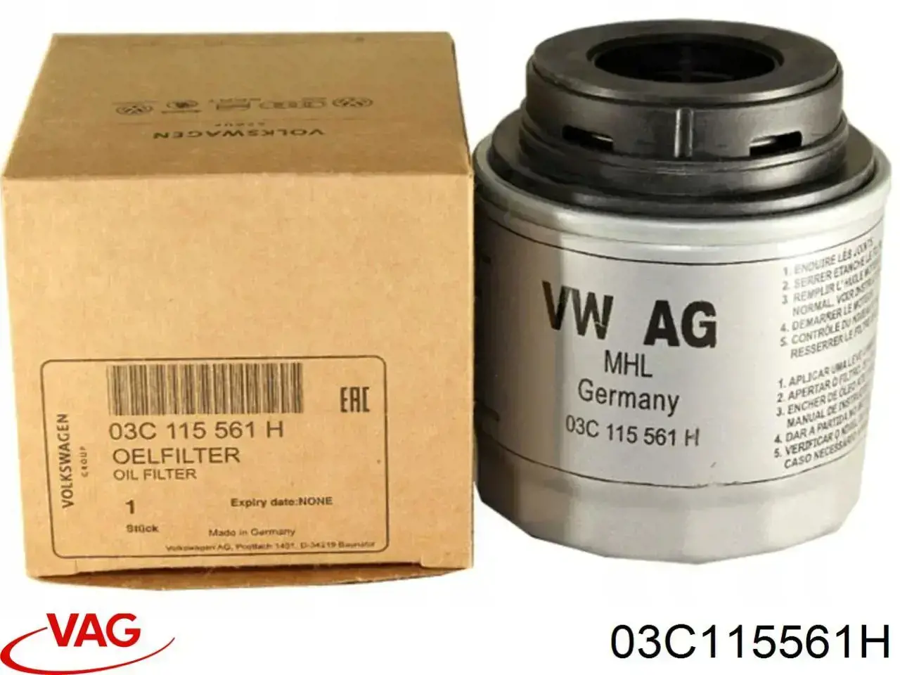03C115561H VAG filtro de aceite