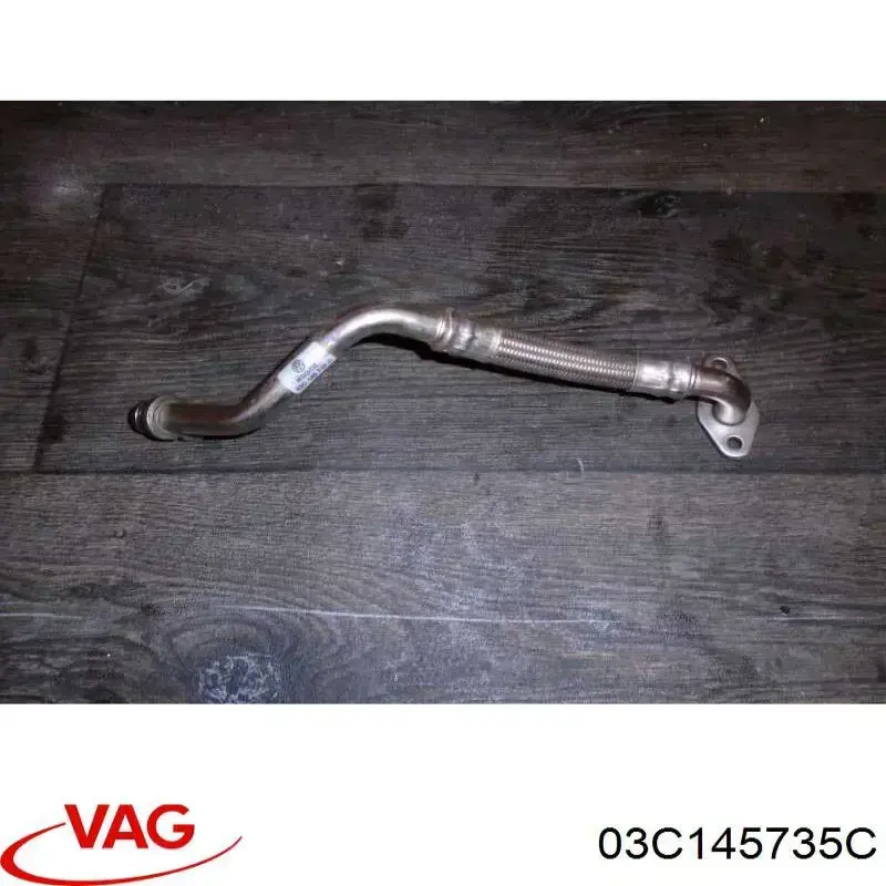Tubo de drenaje de aceite de turbocompresor 03C145735C VAG