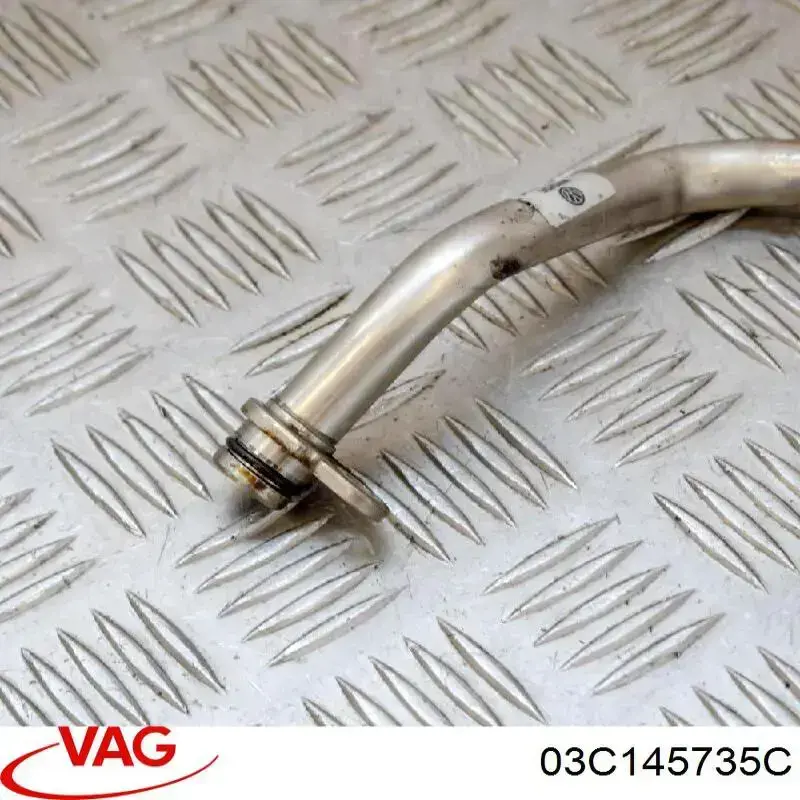 Tubo de drenaje de aceite de turbocompresor VAG 03C145735C