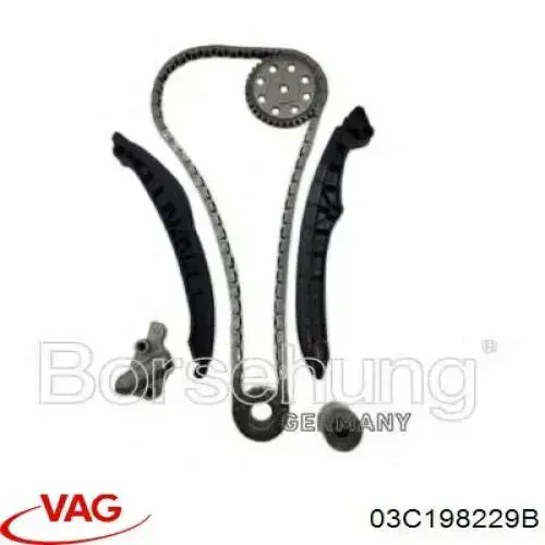 Kit de cadena de distribución VAG 03C198229B precio, desde 125,55 EUR