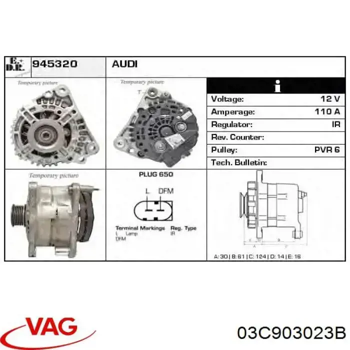 Comprar 03C903023B VAG Dynamo