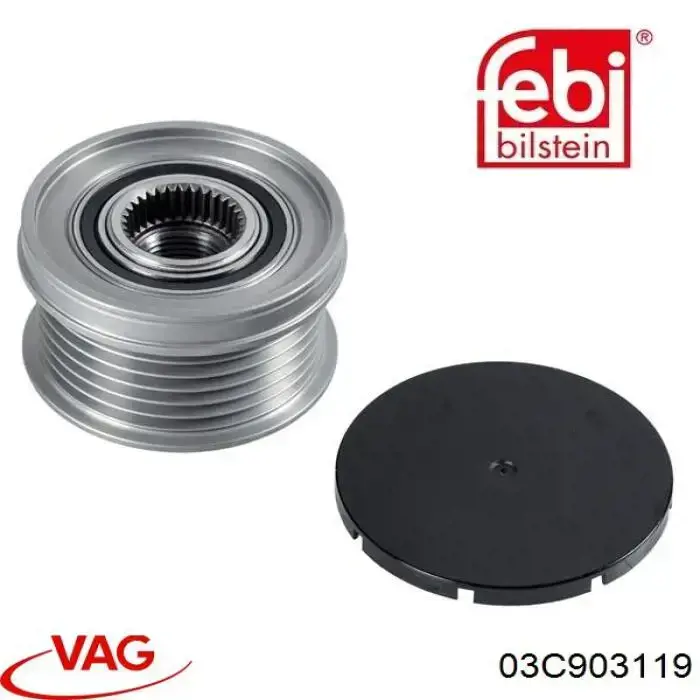 Polea alternador 03C903119 VAG