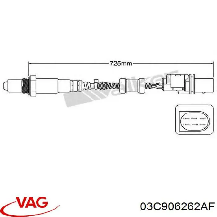Comprar 03C906262AF VAG Sensor de oxígeno previo al catalizador