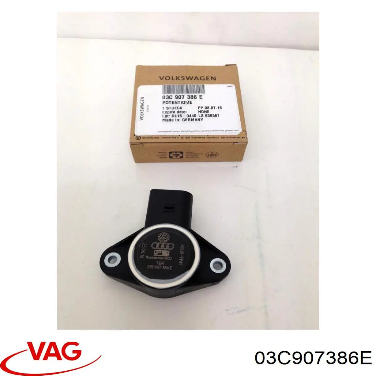 Válvula de mando de ralentí 03C907386 VAG