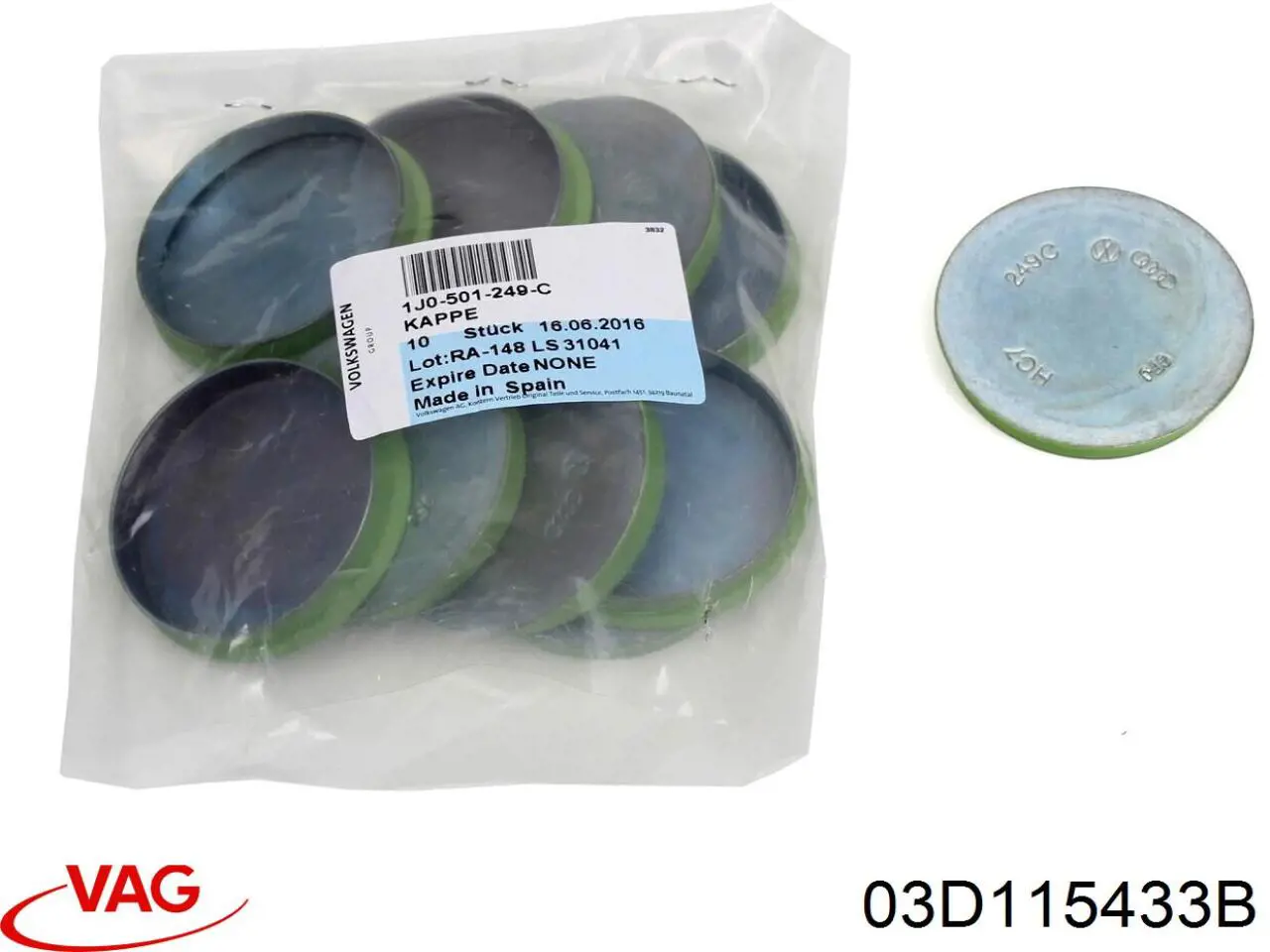 Tapa del filtro de aceite VAG 03D115433B precio, desde 20,57 EUR