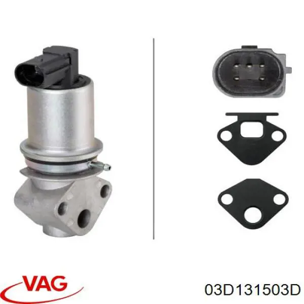 Válvula EGR 03D131503D VAG